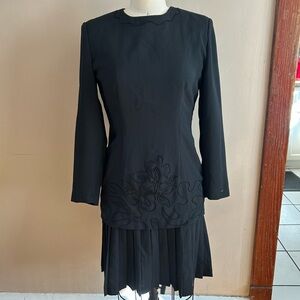 Chic Black Long Sleeve Dress